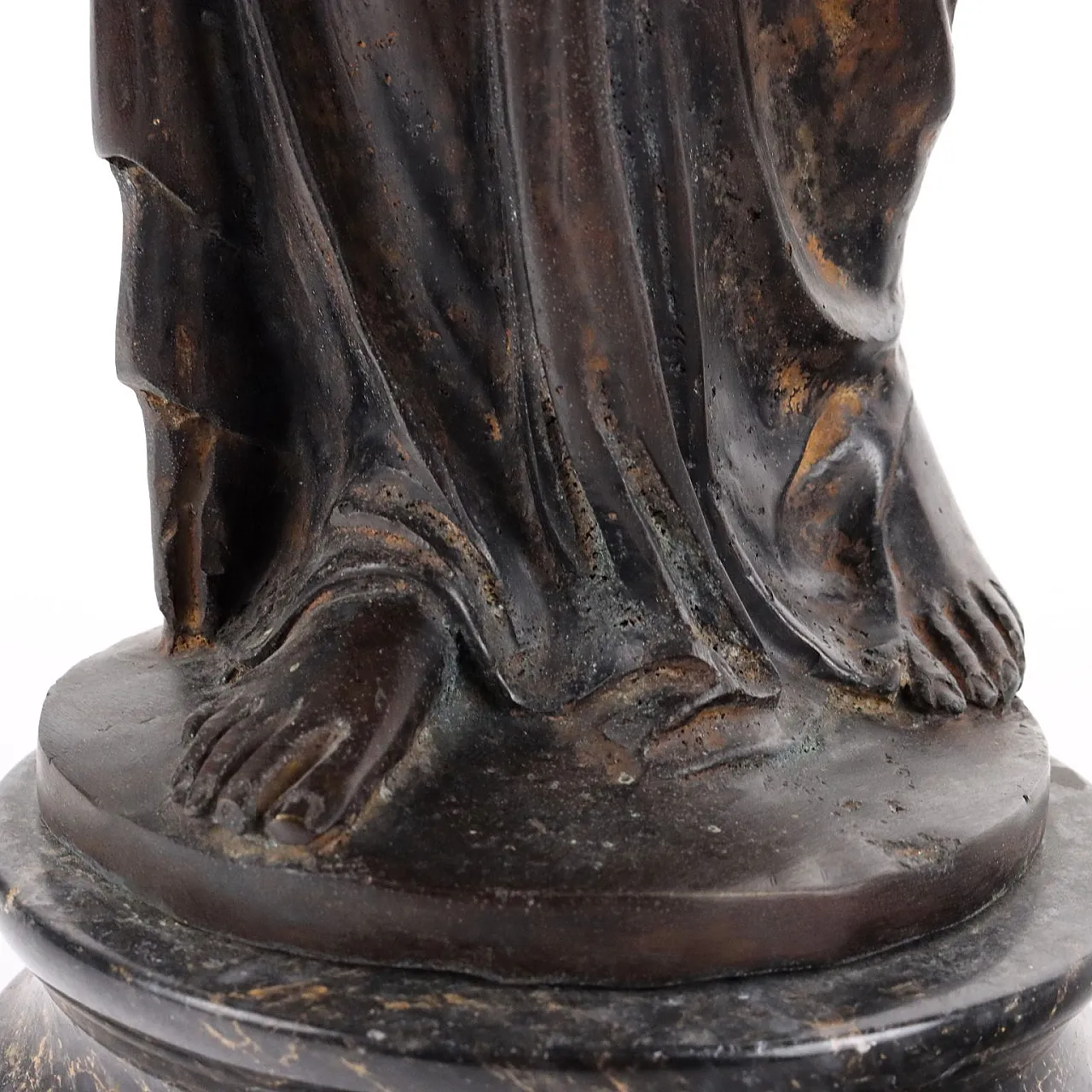 Antique Sculpture Bust of Allegory Bronze XX Century 7
