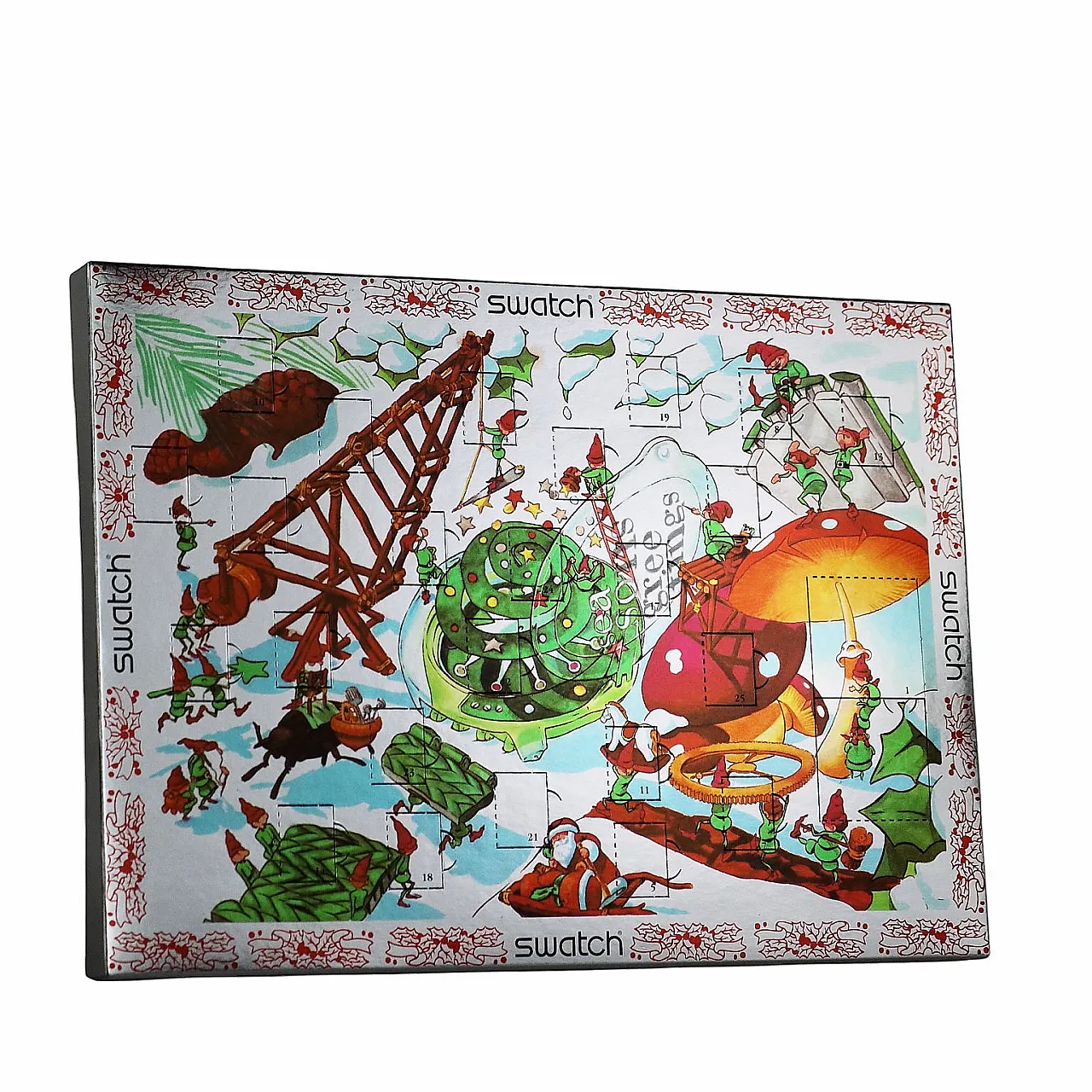 Swatch Christmas cardboard advent calendar, 20th century 1