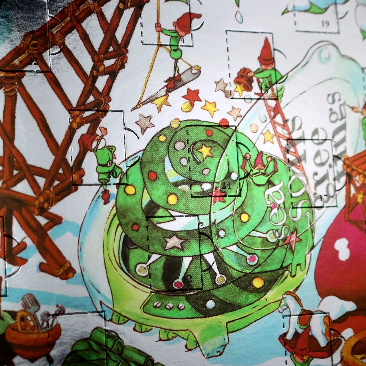 Swatch Christmas cardboard advent calendar, 20th century 2