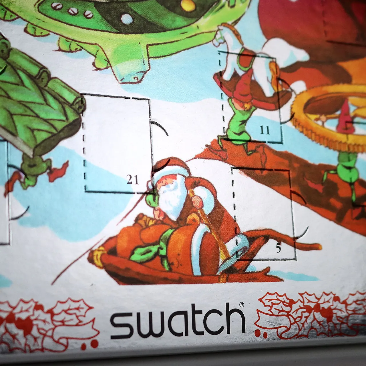 Swatch Christmas cardboard advent calendar, 20th century 3