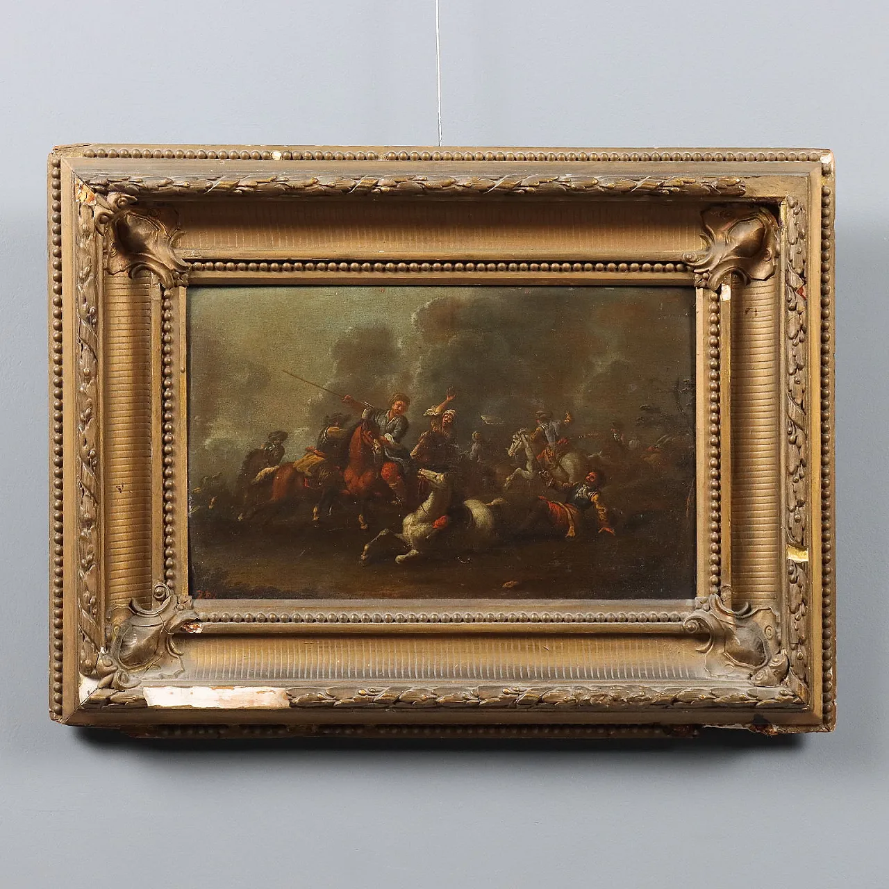 Oil on panel with frame, late 19th century 1