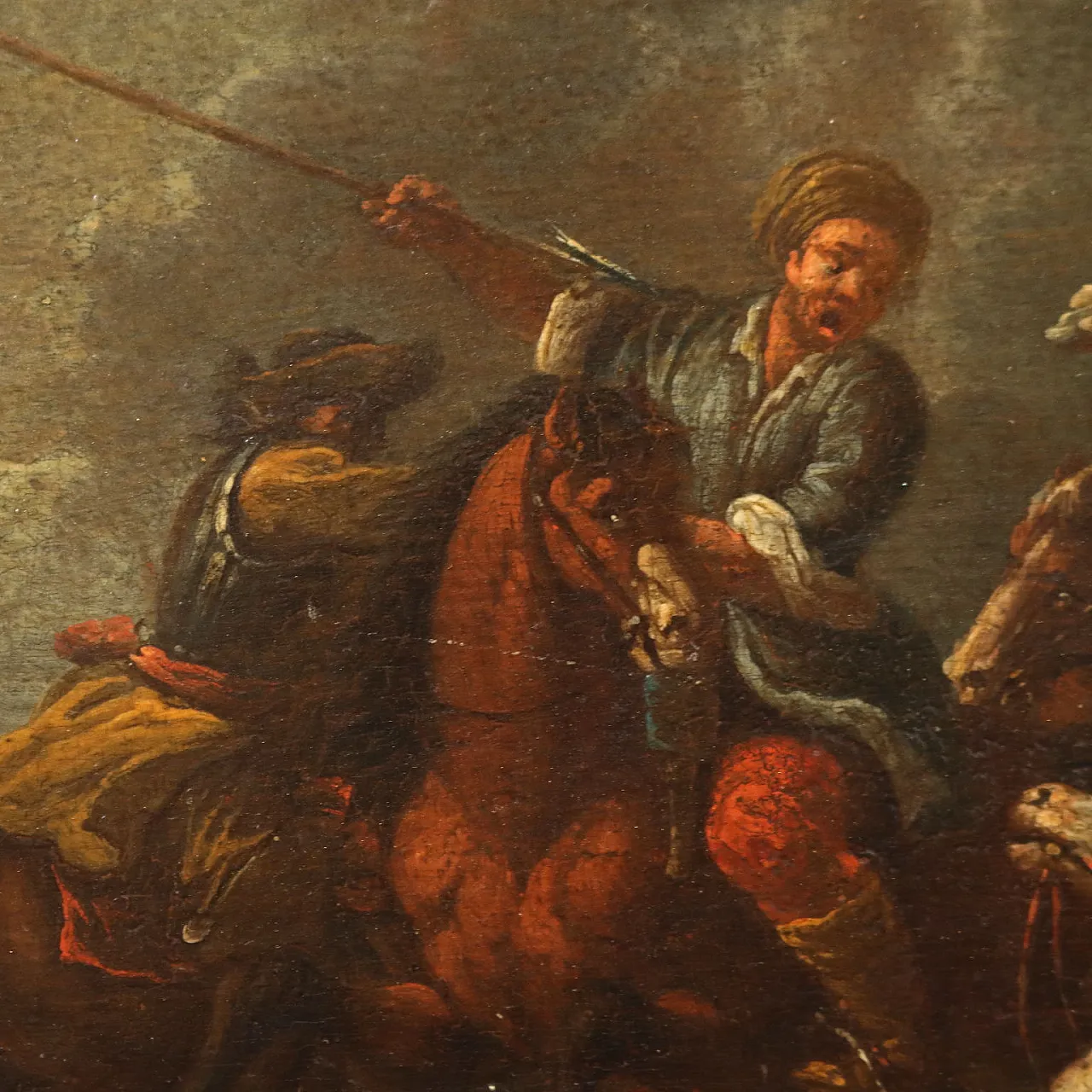 Oil on panel with frame, late 19th century 4