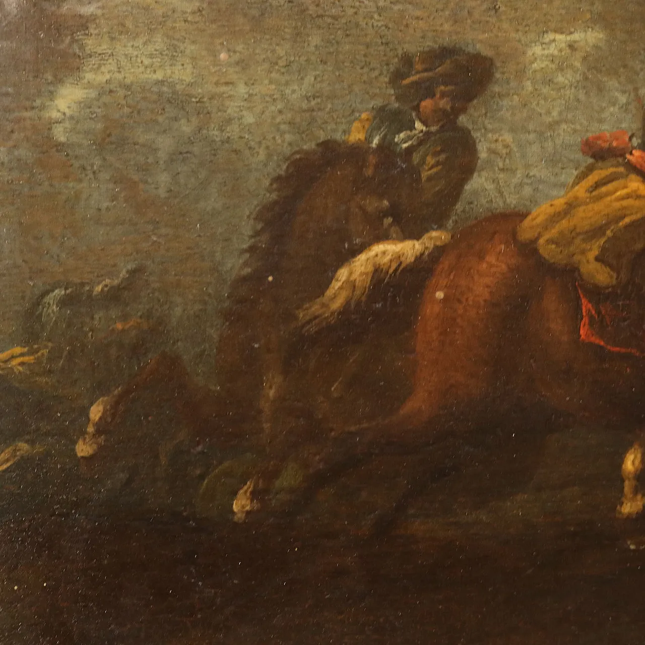 Oil on panel with frame, late 19th century 7