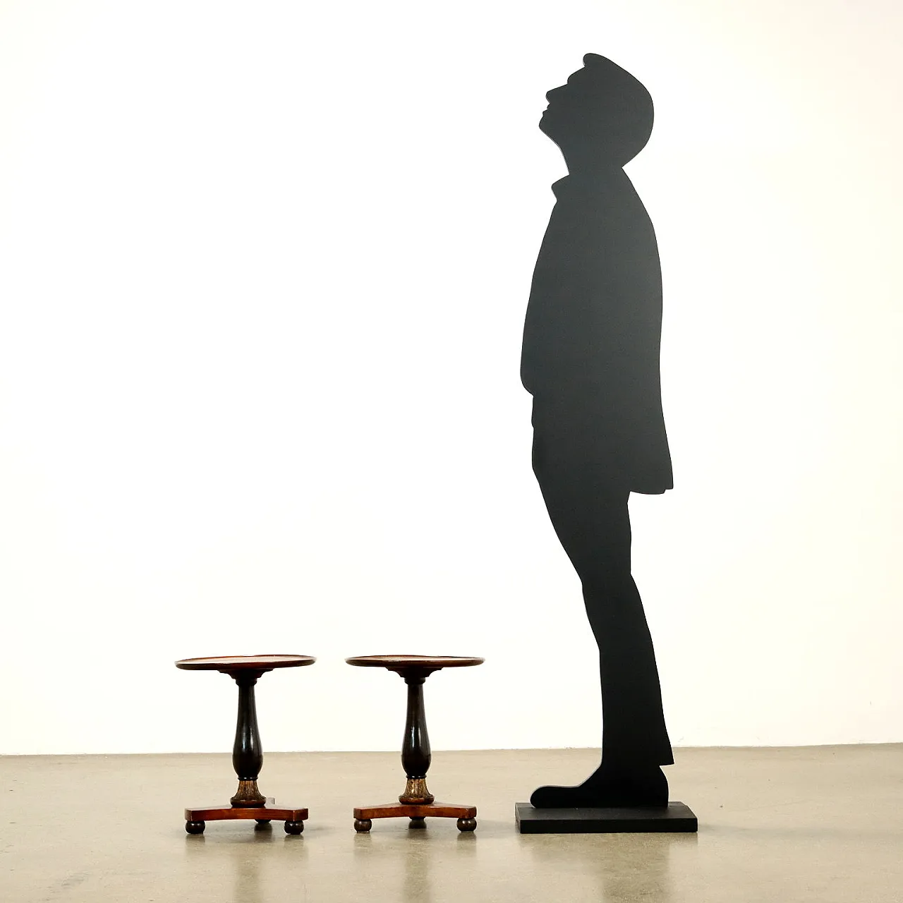 Pair of Empire-style wooden tables, 20th century 2