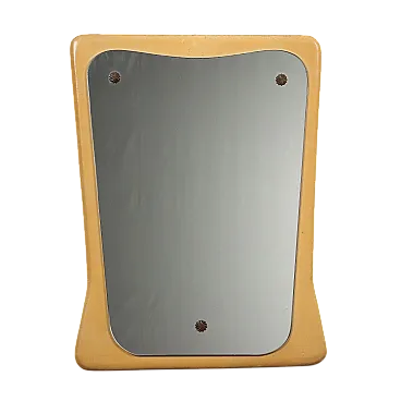 Skai frame mirror in cream tones, 20th century