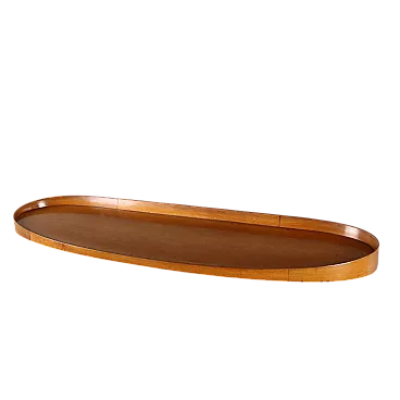 Mahogany veneered wood wall console, 20th century