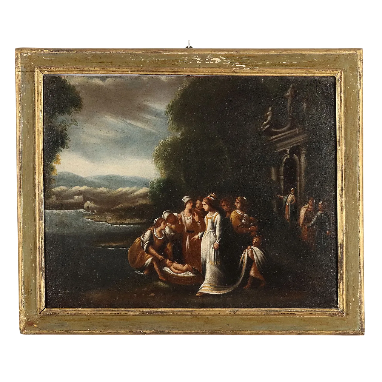 Biblical scene, oil painting on canvas, 19th century 11