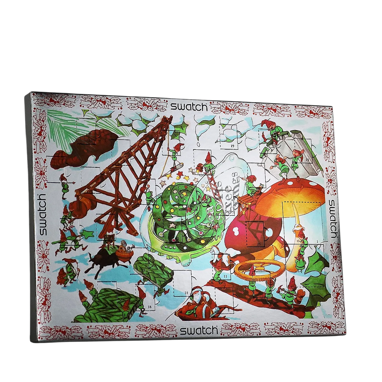 Swatch Christmas cardboard advent calendar, 20th century 11
