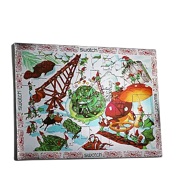 Swatch Christmas cardboard advent calendar, 20th century