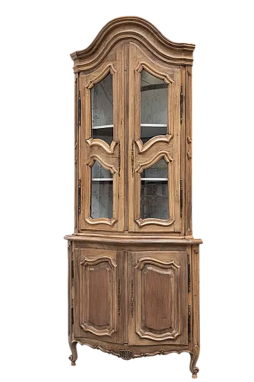 Angoliera artigianale in noce, '900