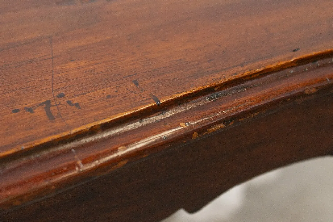 Tavolino da salotto in legno di noce, fine '800 9