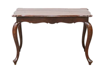 Tavolino da salotto in legno di noce, fine '800