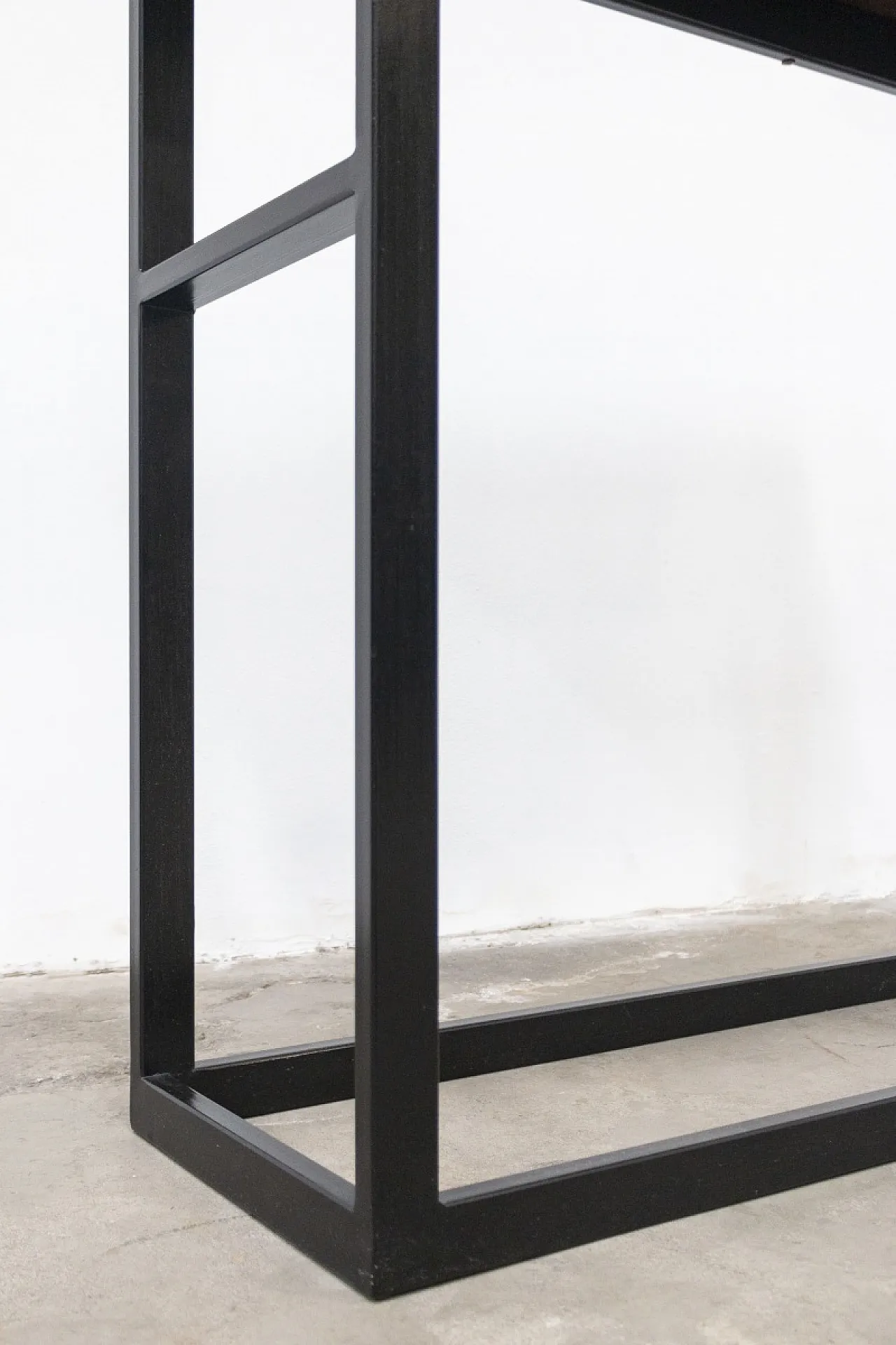 Consolle da ingresso in rovere antico e ferro, '900 9