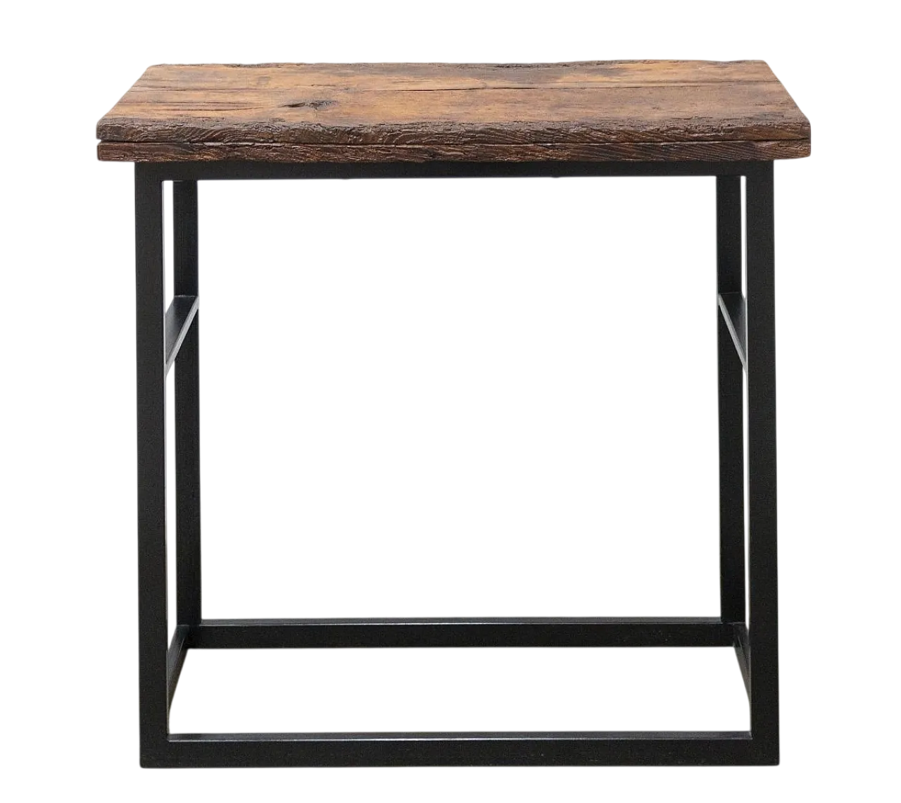 Consolle da ingresso in rovere antico e ferro, '900 10