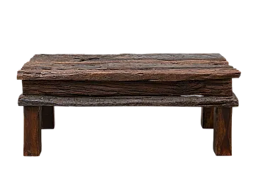 Tavolino basso da salotto in legno, '900