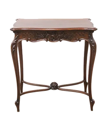Louis XV style walnut coffee table, 19th century