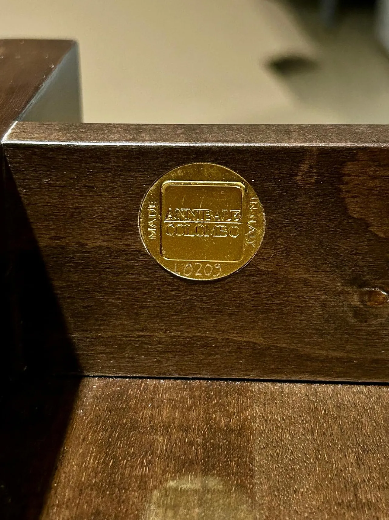 Game table with folding top by Annibale Colombo, 20th century 4