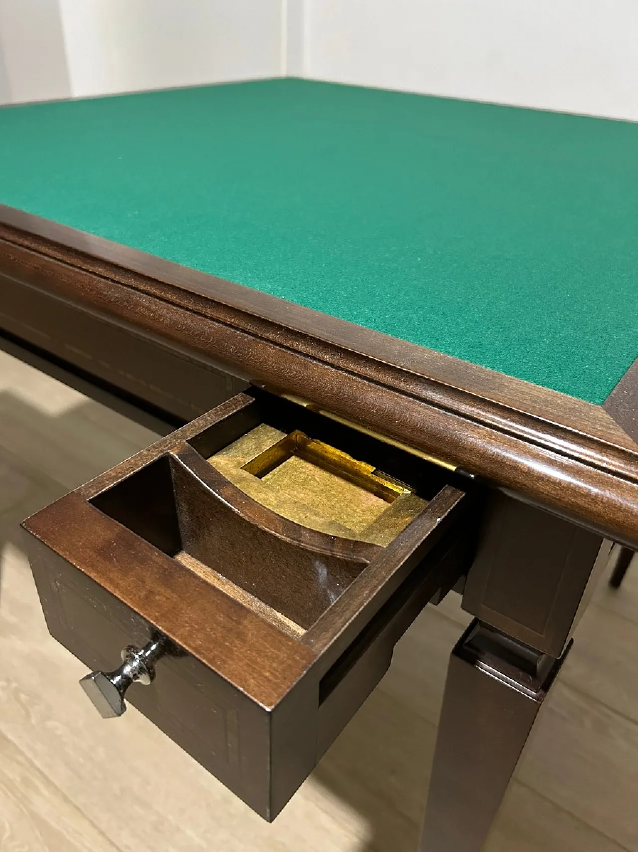 Game table with folding top by Annibale Colombo, 20th century 5