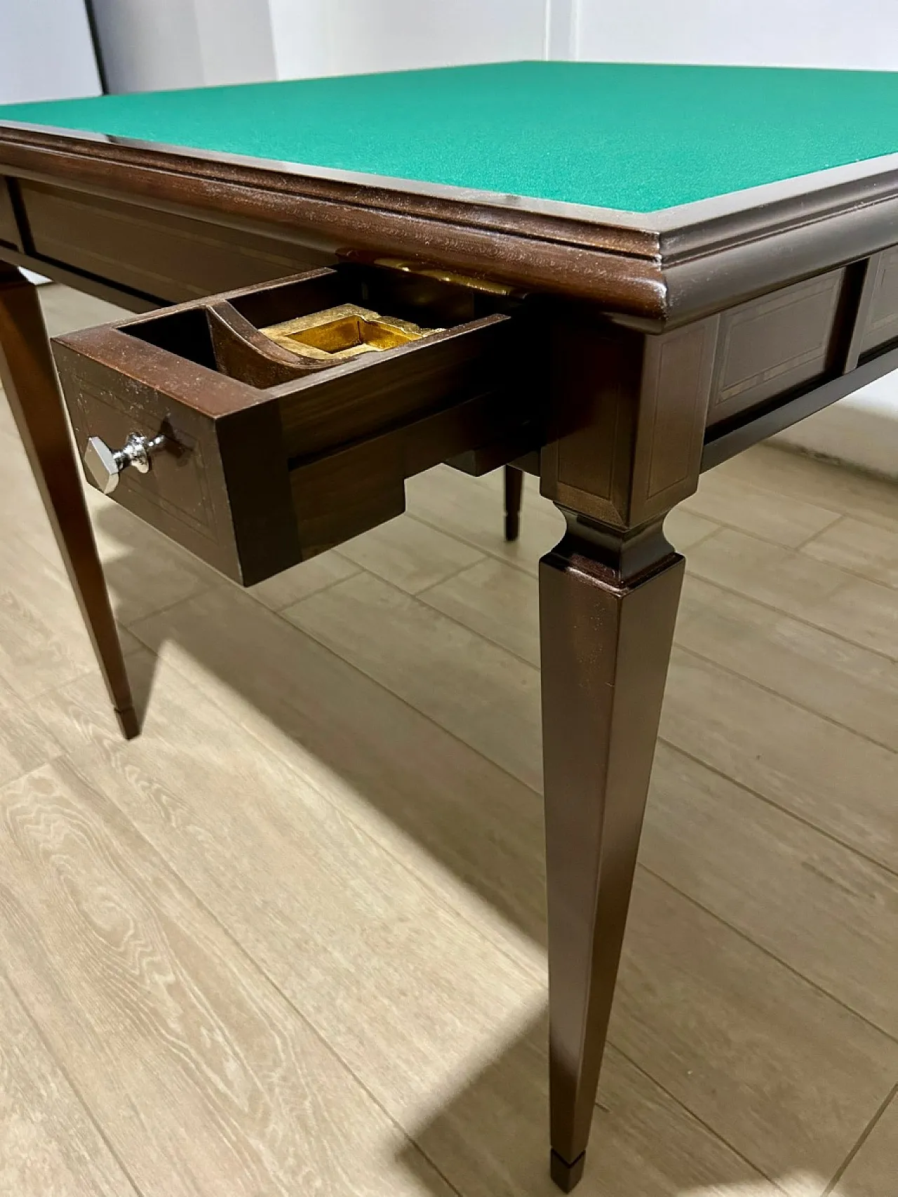 Game table with folding top by Annibale Colombo, 20th century 10
