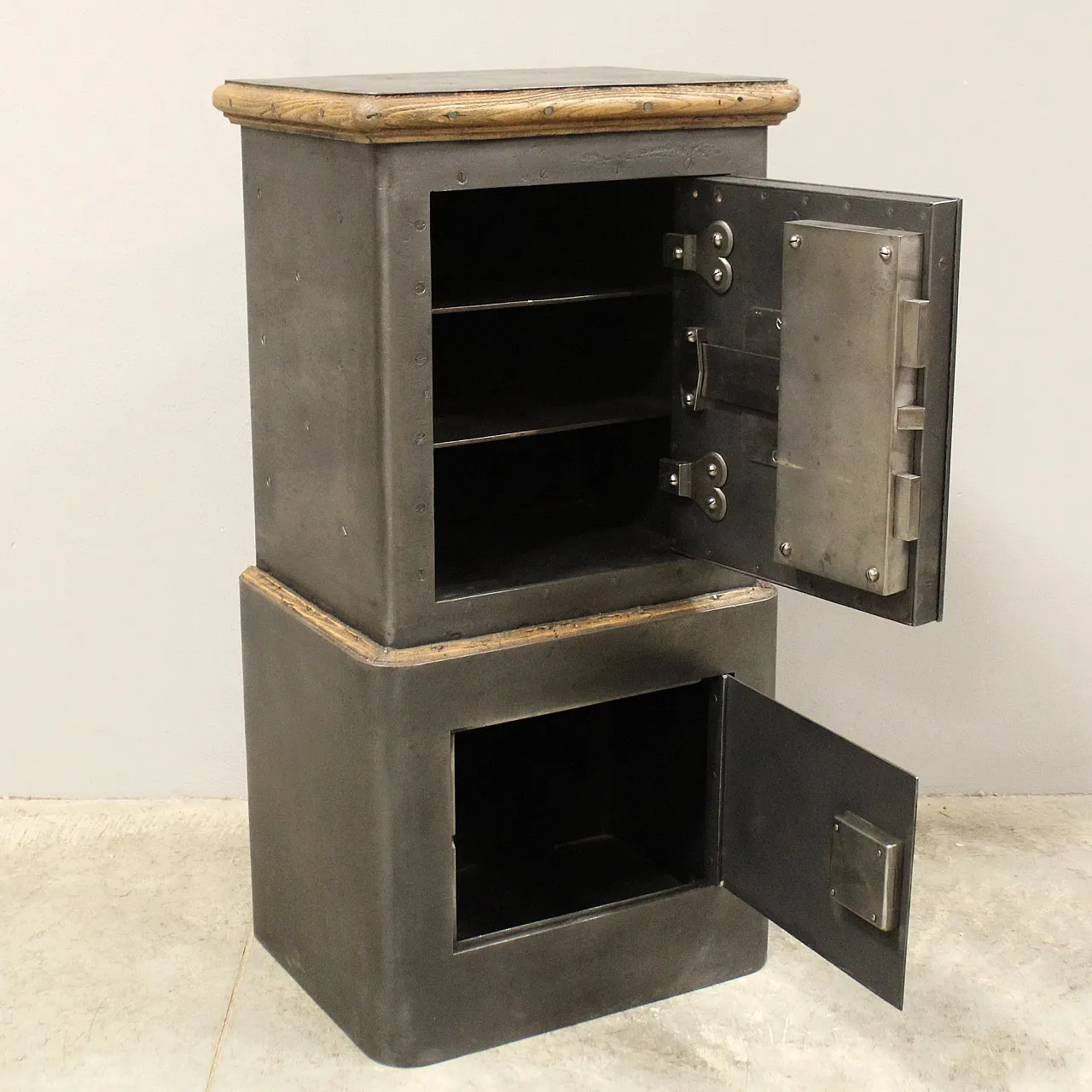 Cassaforte in legno e ferro, fine '800 5