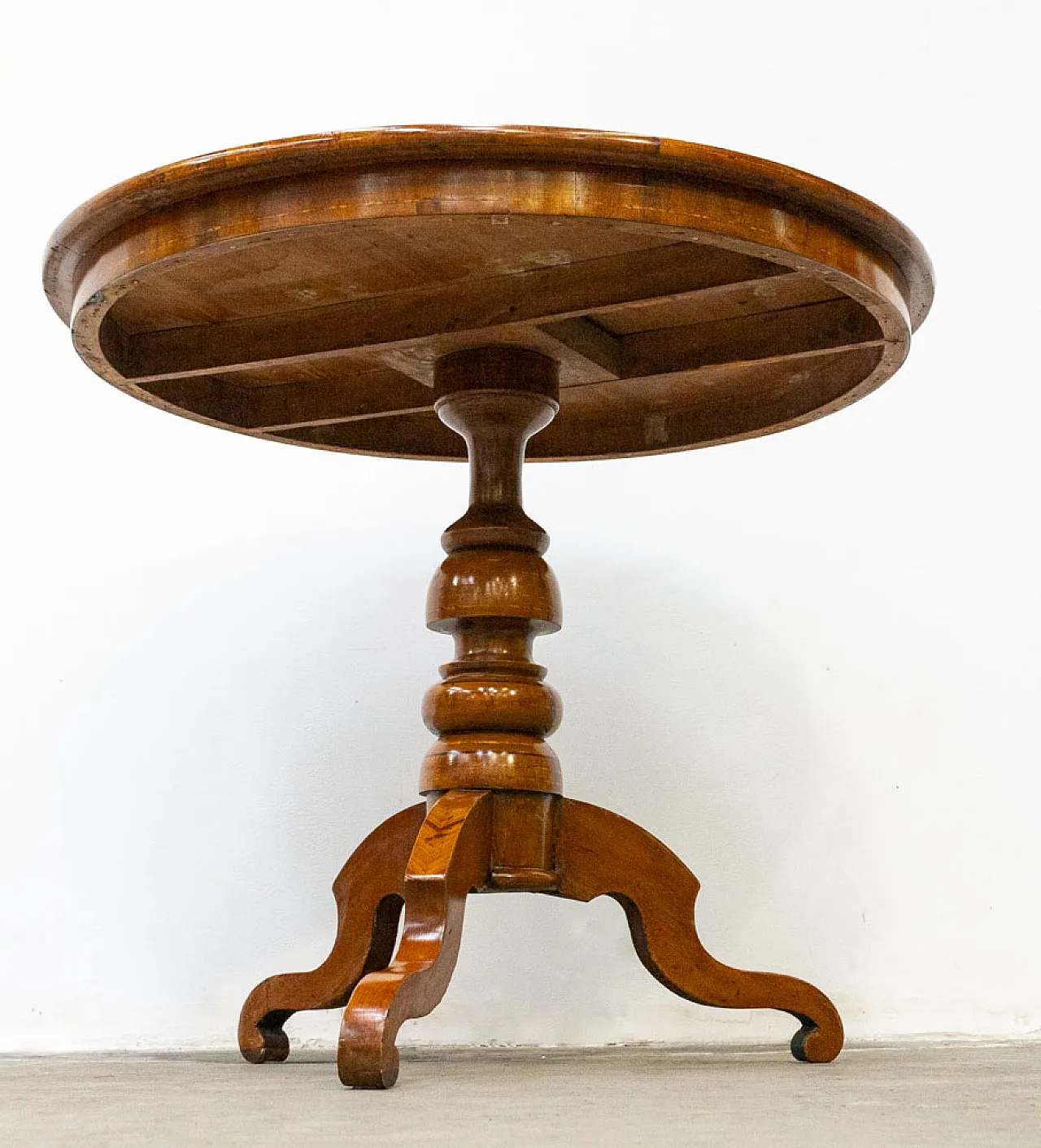 Round inlaid coffee table by Rolo, early 19th century 3