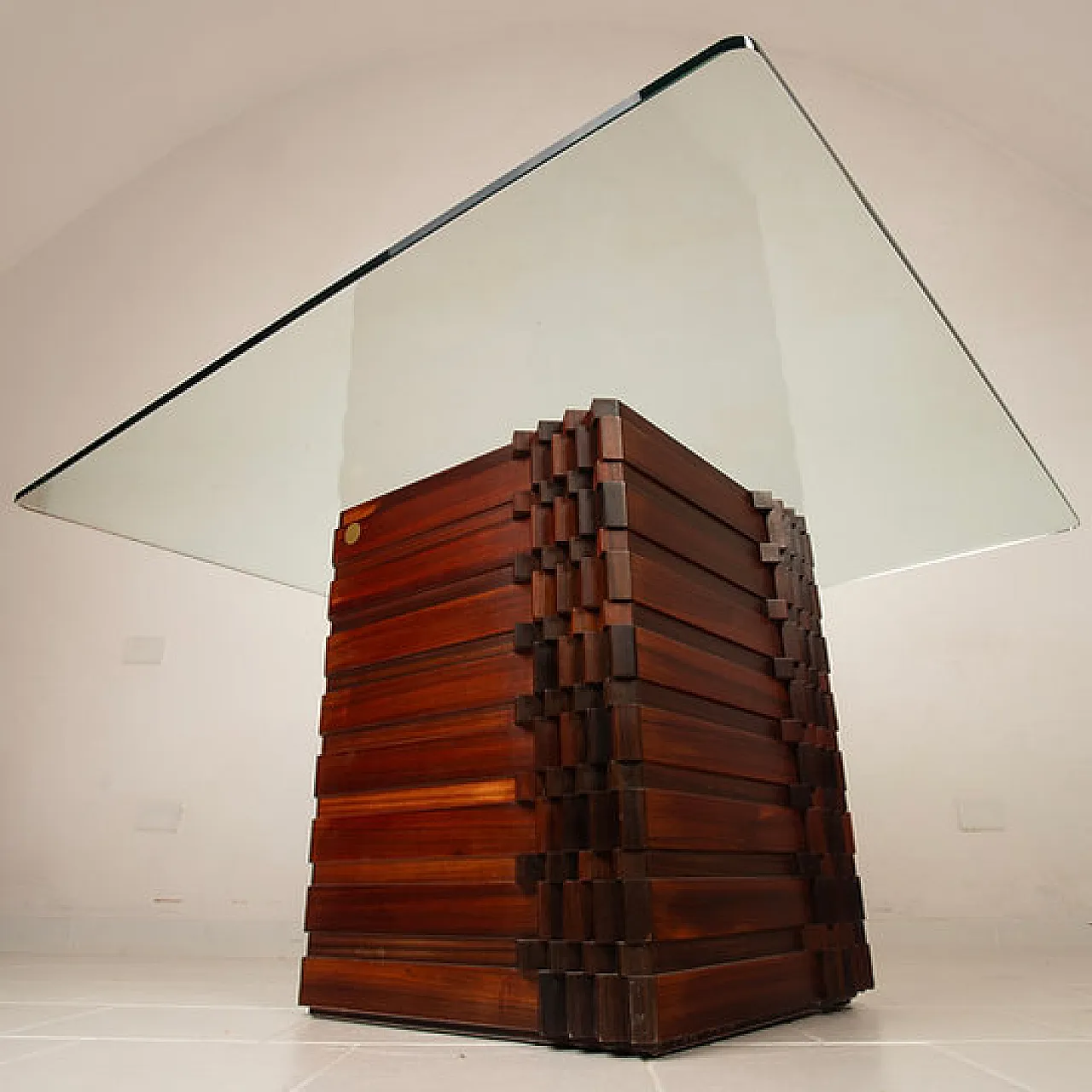 Tavolo Diamante Scultura 99 di Frigerio per Frigerio di Desio, anni 70 3