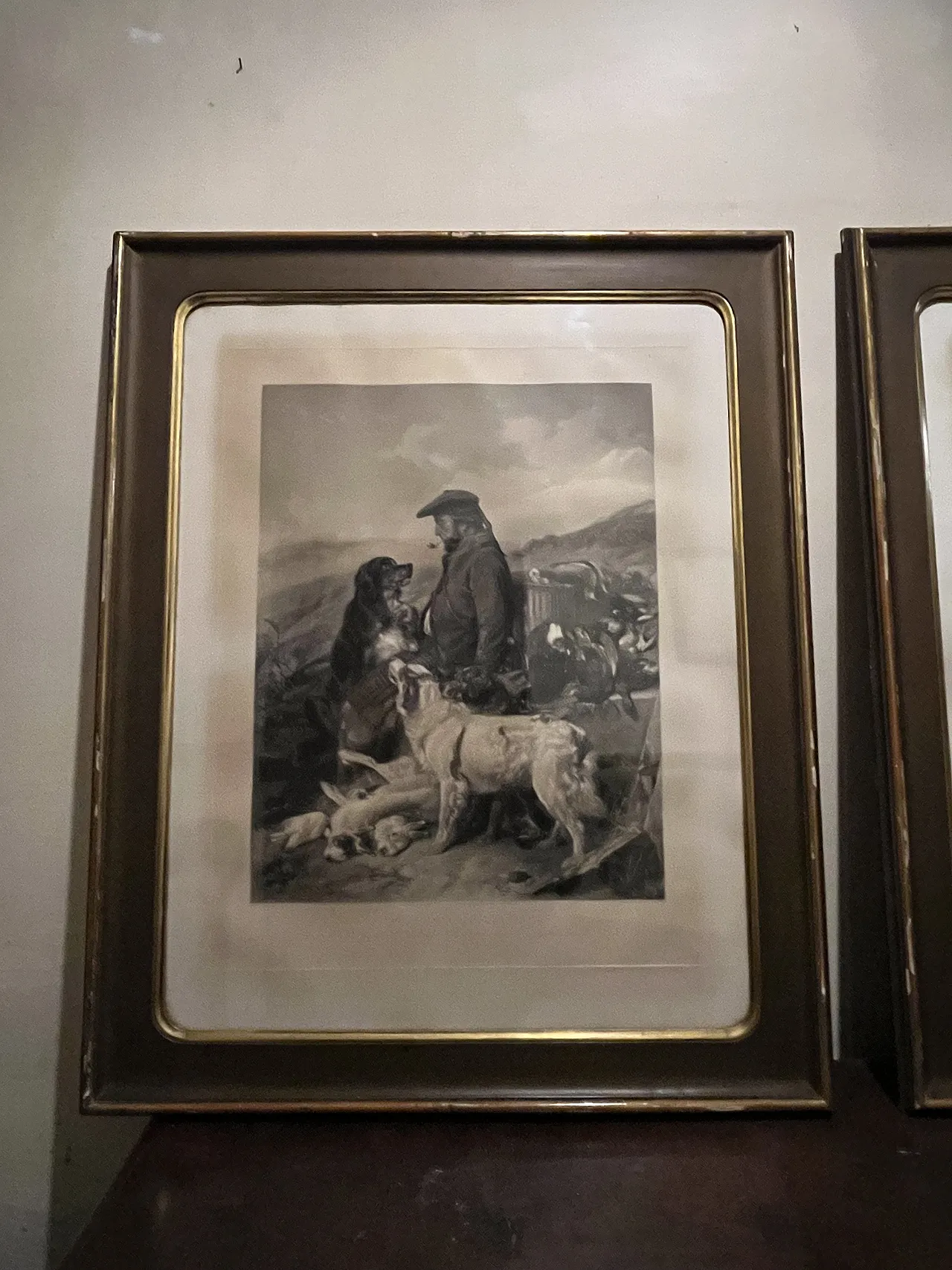 Pair of engravings, hunt scenes, 19th century 5