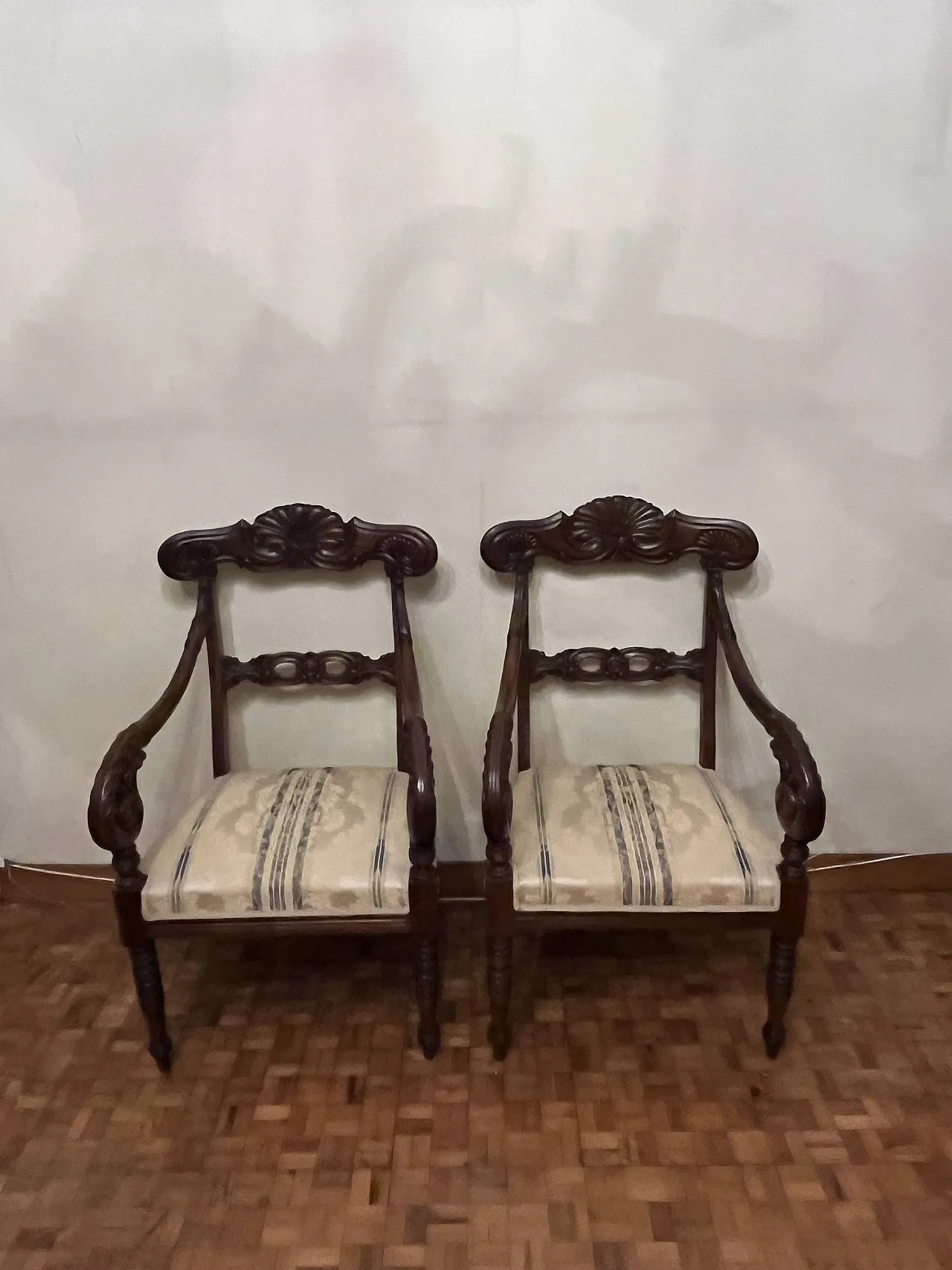Pair of armchairs, 19th century 1