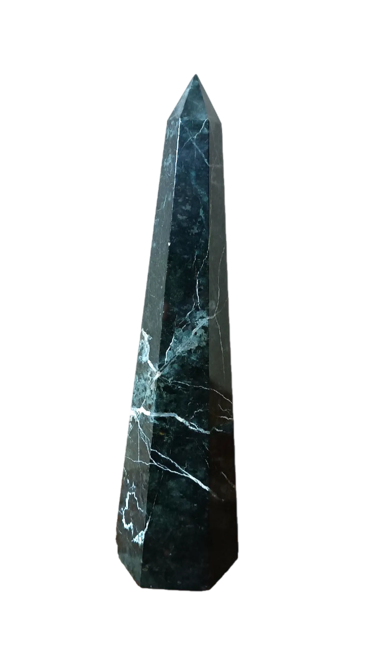 Obelisco in marmo verde serpentino, '900 8