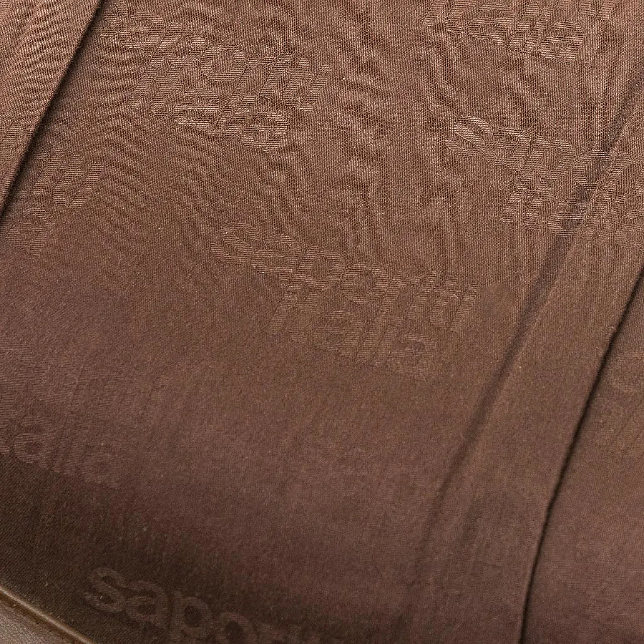 Poltrona Saporiti in pelle e tessuto, anni '70 5