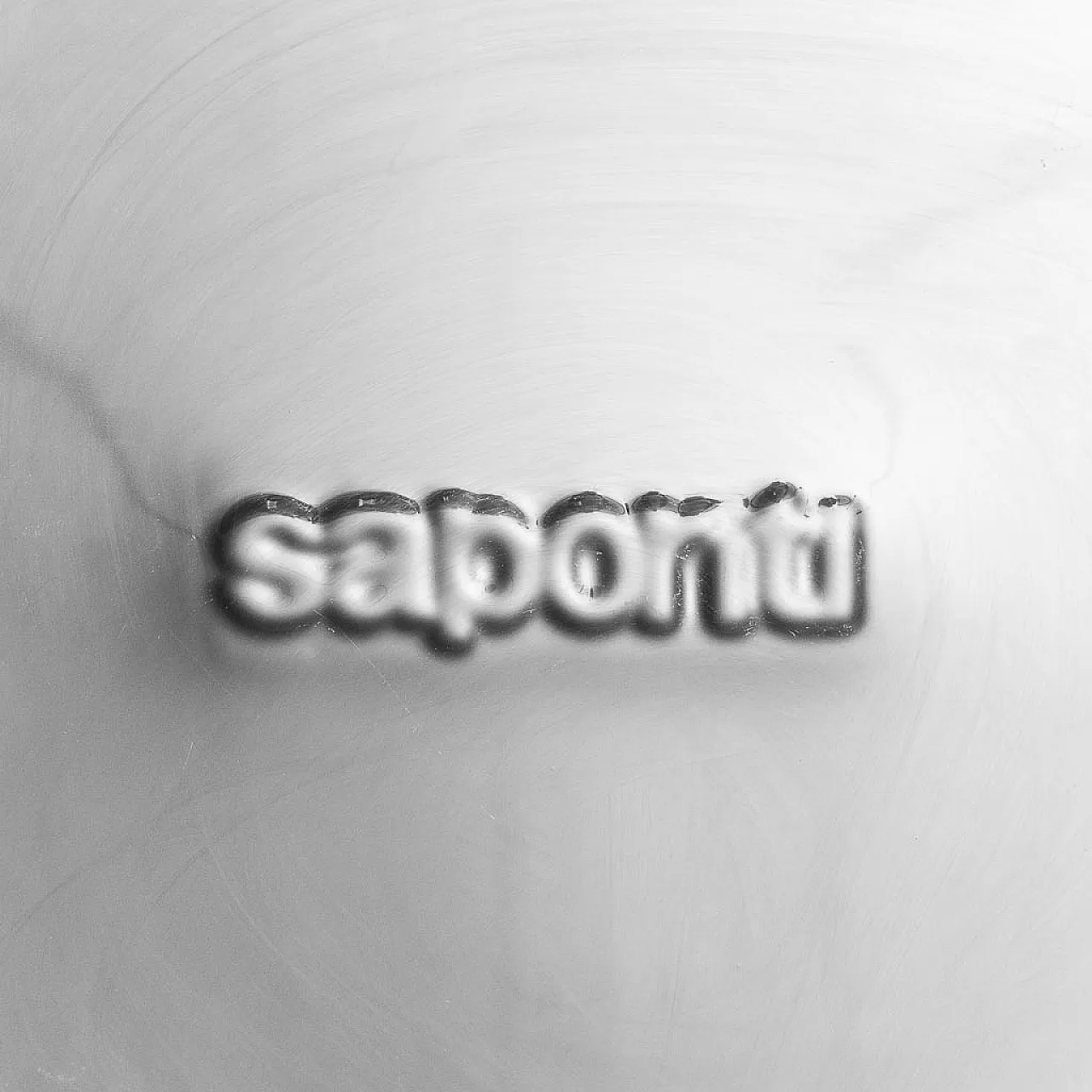 Poltrona Saporiti in pelle e tessuto, anni '70 11