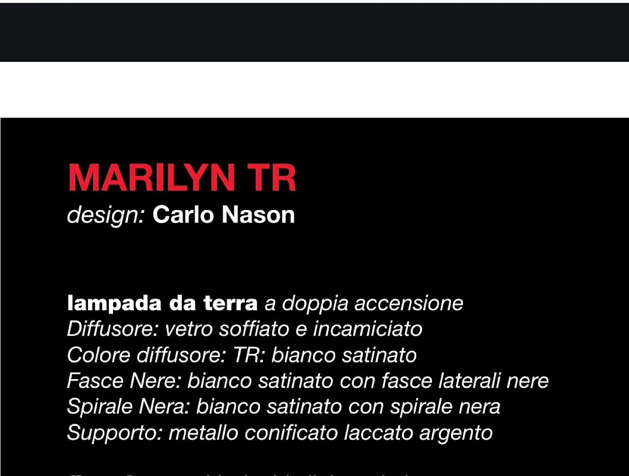 Marilyn floor lamp, 90s 3