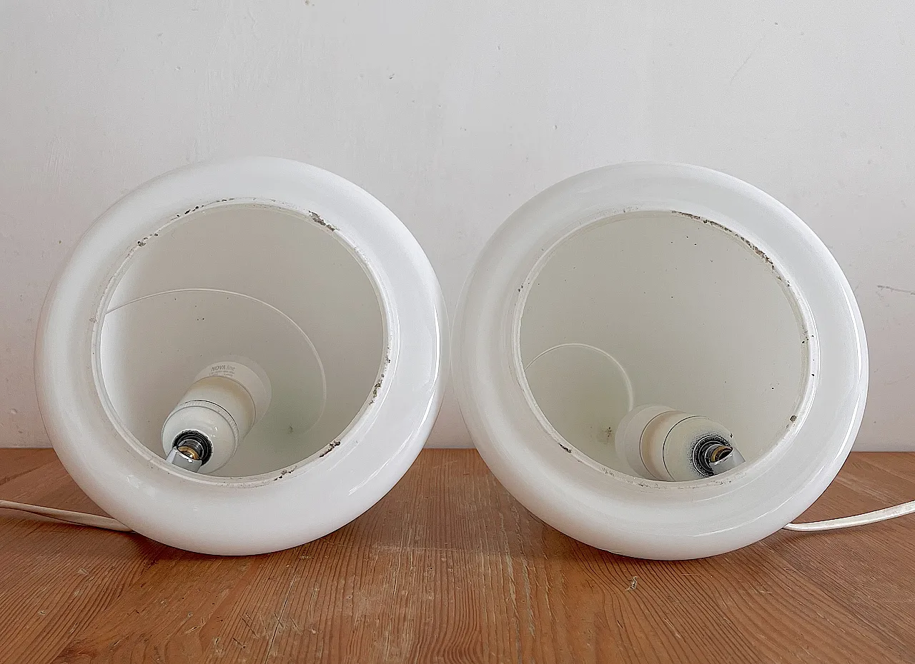 Glass cone lamp by Murano glass masters, 1970s 5