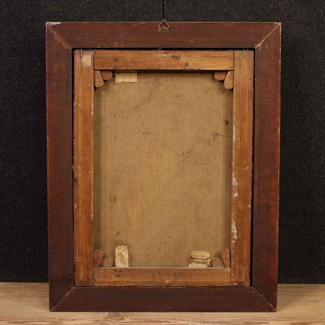 Dipinto italiano impressionista ritratto femminile, '800 10