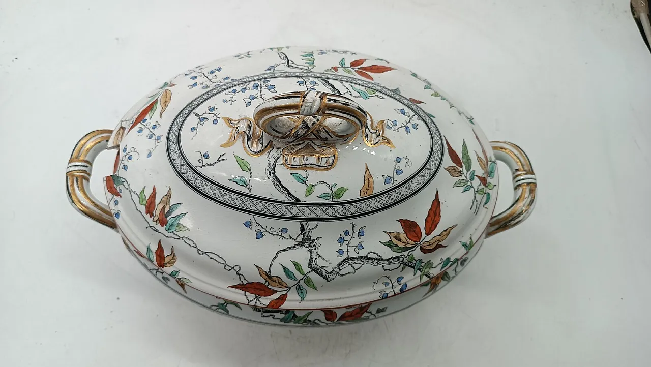 Zuppiera in porcellana Minton satsouma, '800 3