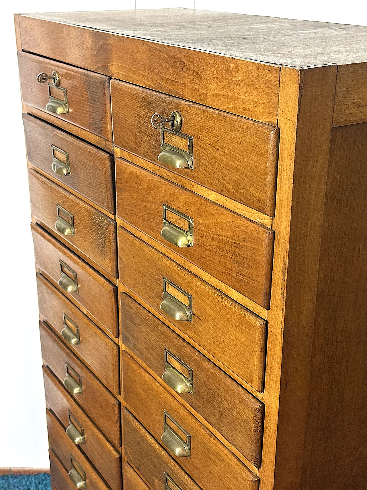 20-drawer archive cabinet, 1950s 18