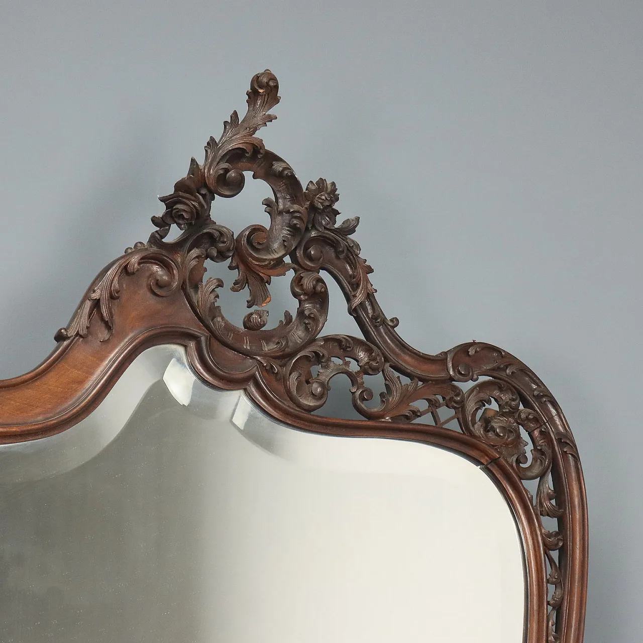Console with mahogany mirror, late 19th century 3
