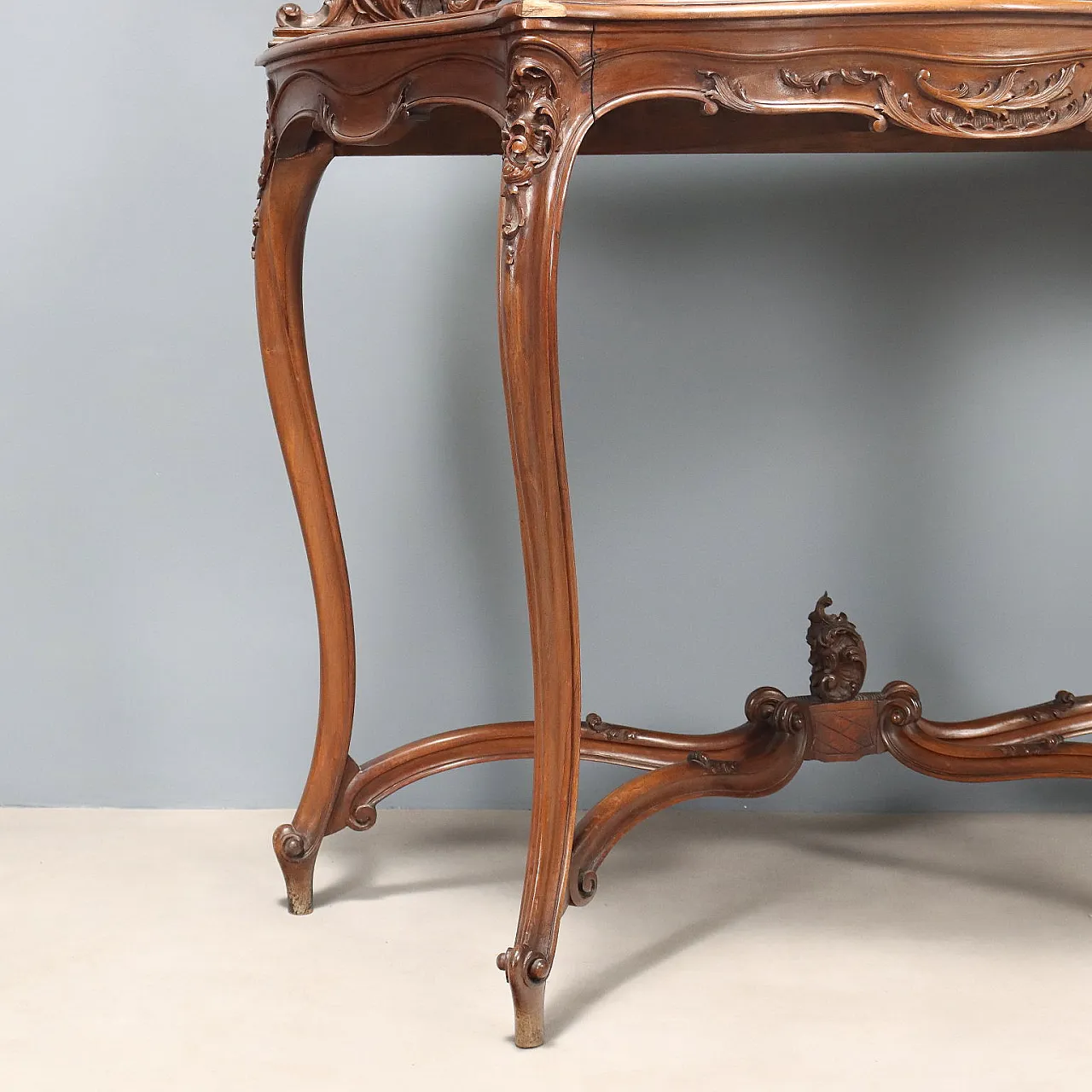 Console with mahogany mirror, late 19th century 10