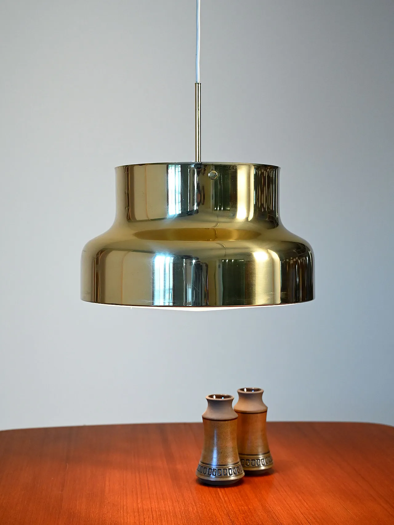 Lampada da soffitto Bumling in ottone di Anders Pehrson 2