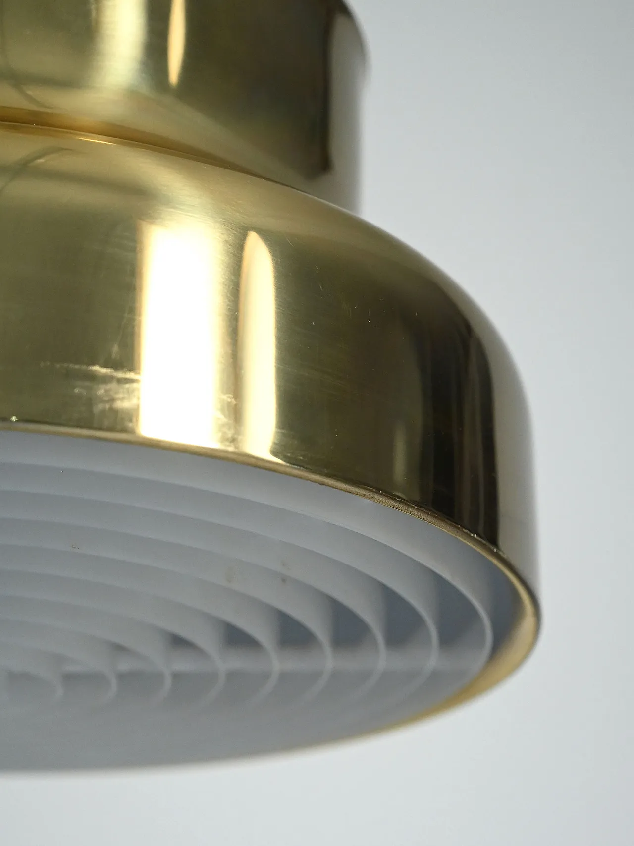 Lampada da soffitto Bumling in ottone di Anders Pehrson 6