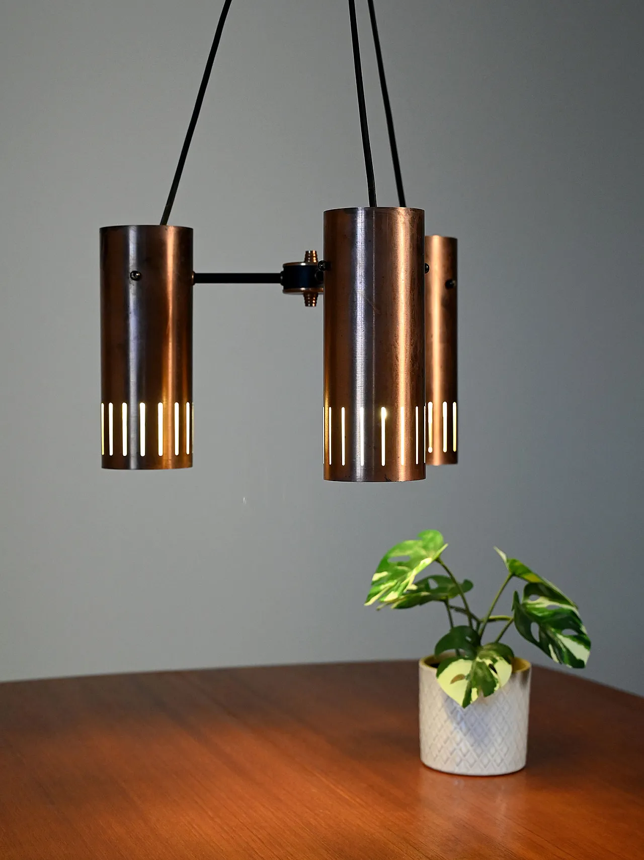 Lampada a sospensione scandinava in rame 4