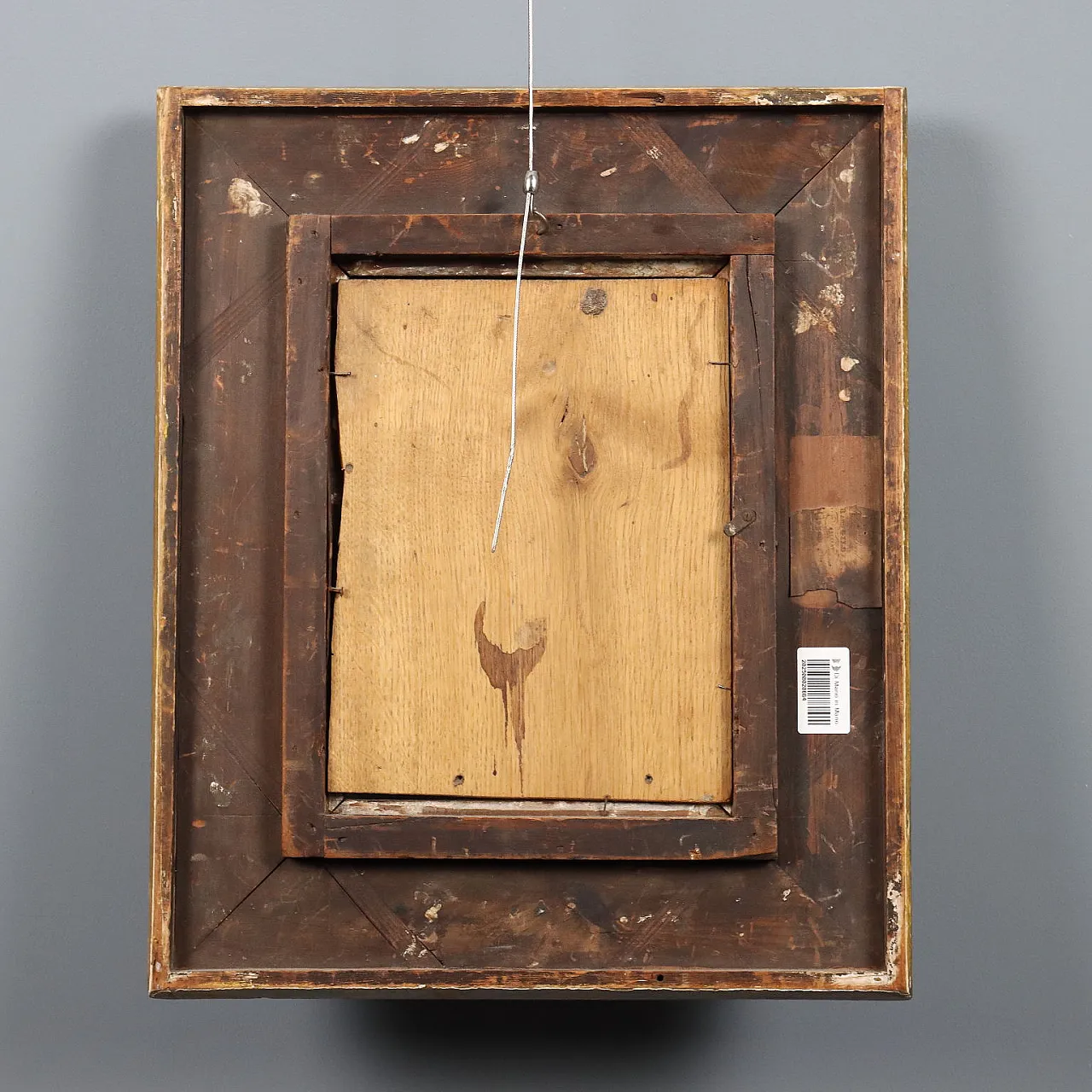 Scena biblica, olio su tavola, fine '800 10