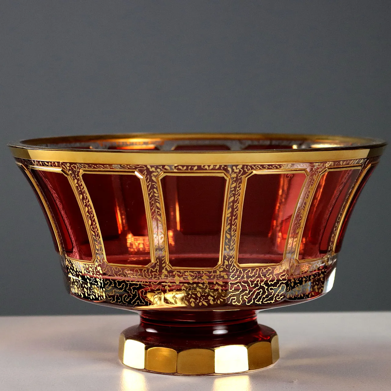 4 Pezzi in cristallo di Boemia, '900 10