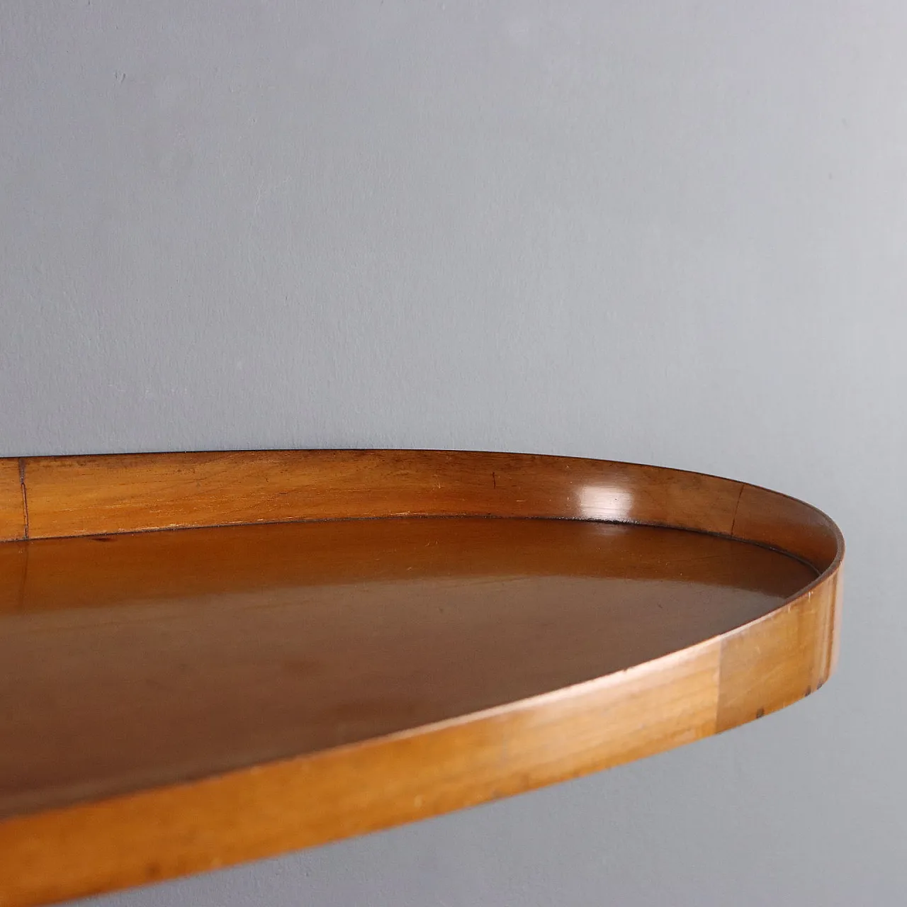 Mahogany veneered wood wall console, 20th century 4