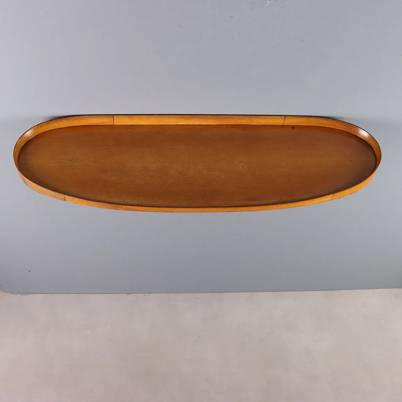 Mahogany veneered wood wall console, 20th century 5