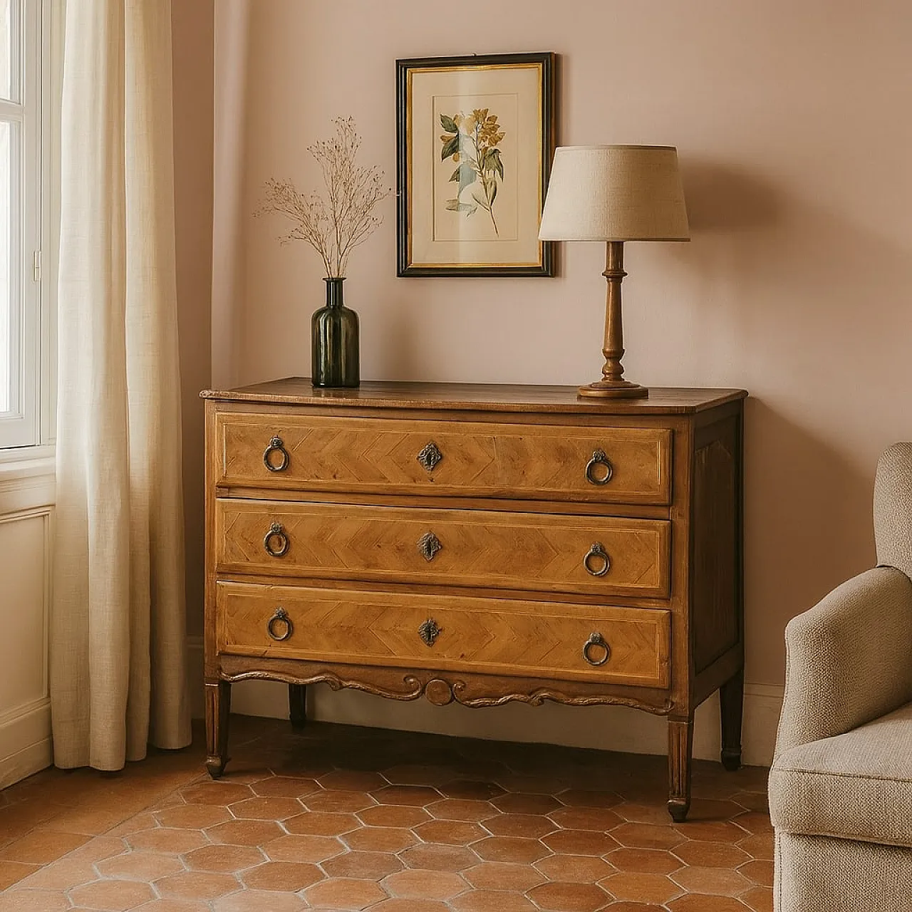 Cassettone neoclassico veneziano in acero, fine '700 2