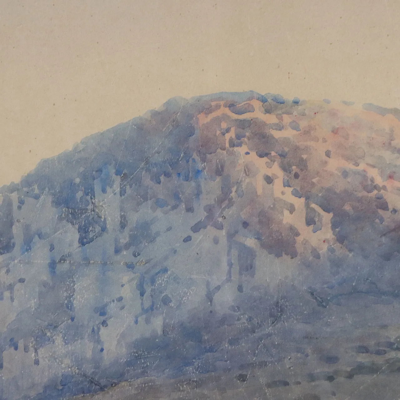Painting by Angelos Giallinas, watercolour on cardboard, 19th century 5