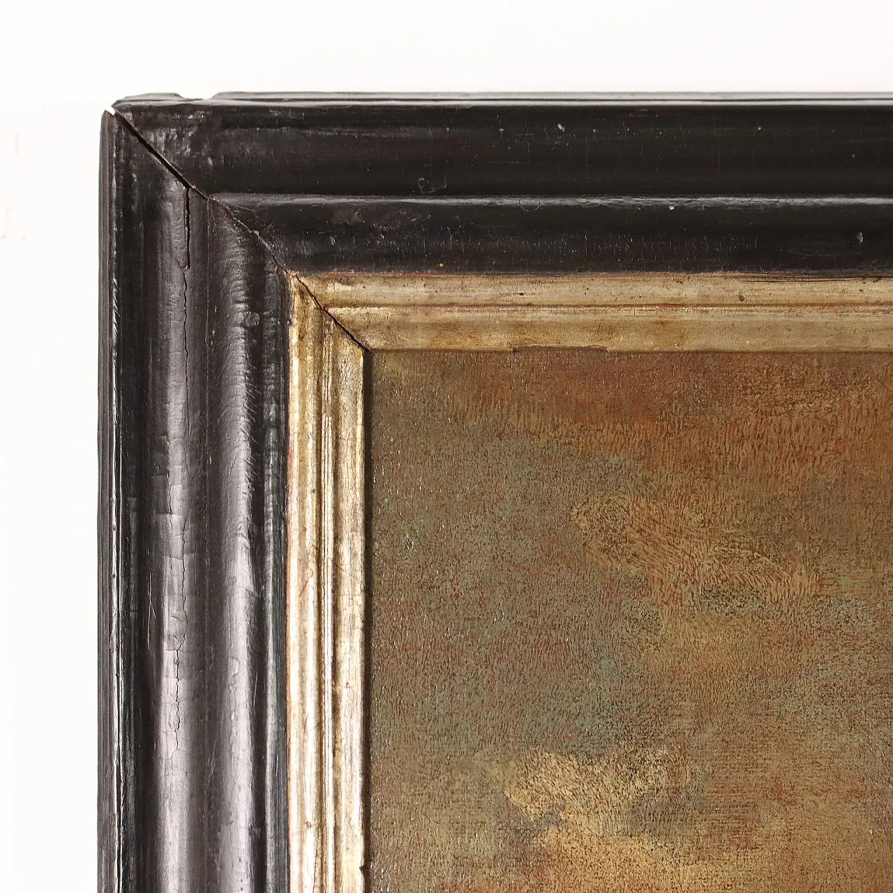 Dipinto Sacra Famiglia con Santi, olio su tela, '800 9