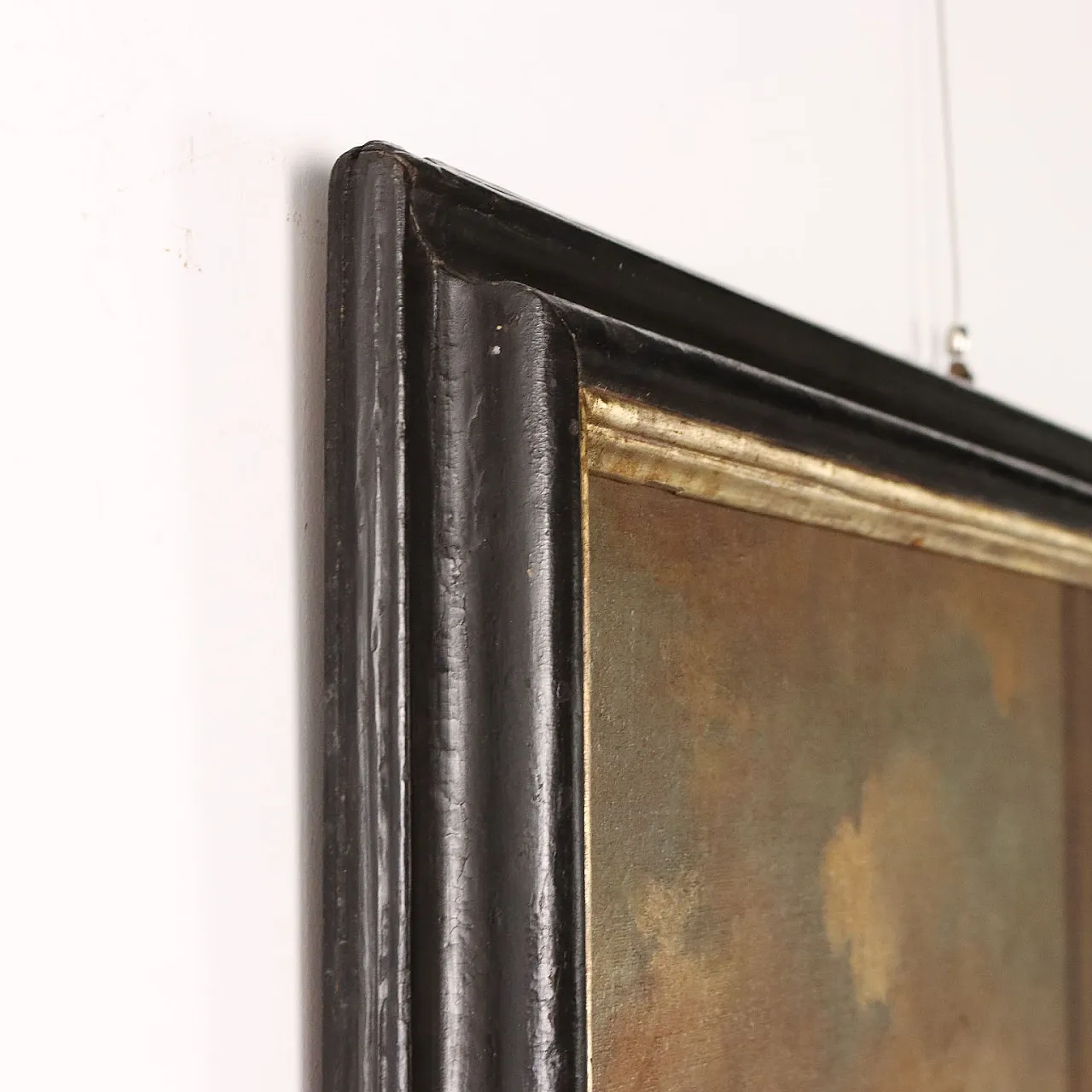 Dipinto Sacra Famiglia con Santi, olio su tela, '800 10