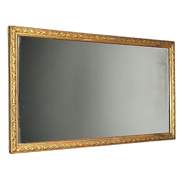 Carved and gilded beech wood mirror, late 19th century